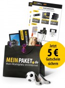 Meinpaket.de: 5€ Gutschein bei Newsletteranmeldung (ohne MBW)