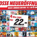 [Lokal] Media Markt Bad Kreuznach (Nähe Mainz): 4 Blu-rays für 22€