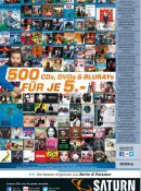 [Lokal] Saturn Berlin/Potsdam: 500 Blu-rays, DVDs und CDs für je 5€