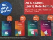 Rewe: 20% auf iTunes Karten