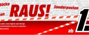 MediaMarkt: RAUS! Sonderposten, Restposten am 21.04.15