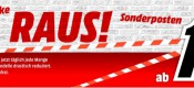 MediaMarkt: RAUS! Sonderposten, Restposten am 23.04.15