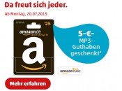 Penny: 5€ Amazon Music Guthaben geschenkt beim Kauf einer 25€ Amazon-Geschenkkarte