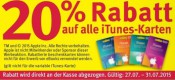 Rossmann: 20% Rabatt auf alle iTunes Guthaben