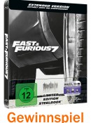 [Gewinnspiel] Bluray-Dealz.de: Fast & Furious 7 – Extended Version – Steelbook (Blu-ray) bis 16.08.15