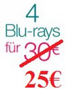 Amazon.de: Kombination der 4 für 30-Aktion mit der 7 Tage Schnäppchen-Aktion (ab 5,63€ pro Film)