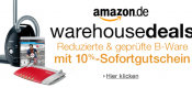 Amazon.de: 10% Extra-Rabatt bei den Warehousedeals