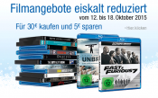 Amazon.de: Filmangebote eiskalt reduziert – 5€ Rabatt ab 30€ (12.10. – 18.10.15)