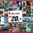 [Lokal] MediaMarkt Wolfsburg (und Gifhorn): 4 Blu-rays für 20€