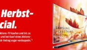 Media Markt: Samsung Fernseher Herbstkino Special