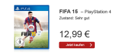 reBuy.de: Adventskalender Tag 22 – FIFA 15 (PS4) (Zustand: sehr gut) für 12,99€ + VSK