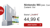 rebuy.de: Adventskalender Tag 1 – Nintendo Wii weiß [inkl. Controller und Wii Sports] für 44,99€ + VSK