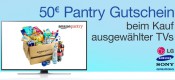 Amazon.de: 50€ Pantry Gutschein beim Kauf ausgewählter TV´s (nur für Prime Mitglieder, bis 07.02.16)