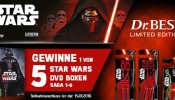 [Gewinnspiel] Mueller.de: 5 STAR WARS DVD Boxen SAGA 1-6 zu gewinnen