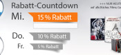 Rebuy.de Rabatt Countdown: 15 % Rabatt auf Medienartikeln am 16.03.2016