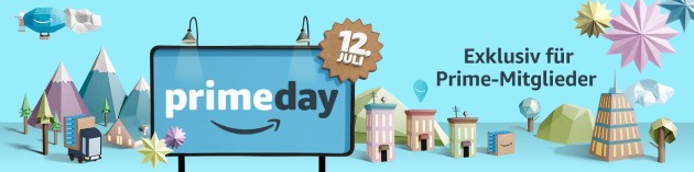 Amazon.de: Prime Day 2016 ist Amazons größtes Event – exklusiv am 12. Juli für Prime-Mitglieder