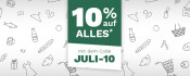 Rakuten.de: 10% Rabatt auf alles (50 € MBW, gültig vom 27.07.-28.07.2016)