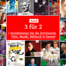 Thalia.de: 3 kaufen, 2 bezahlen (Sortimente Film, Musik, Hörbücher & Games kombinierbar)