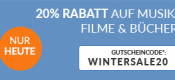 Rebuy.de: 20% Rabatt auf Bücher, Filme und Musik gültig nur am 20.11.2016