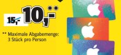 [Offline] Conrad: 15€ iTunes Karten für 10€ (nur am 15.05.17 und nur in den Filialen)