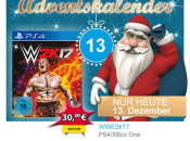 Müller.de: Adventskalender Tag 13 – WWE2k17 [Xbox One/PS4] für je 30€