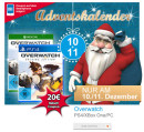 Müller Adventskalender Tag 10 und 11: 20€ Rabatt Code für Overwatch (PS4/Xbox One/PC)