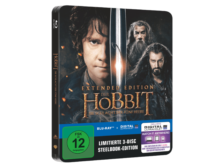 Der-Hobbit---Die-Schlacht-der-fünf-Heere-(Extended-Steelbook)---(Blu-ray)