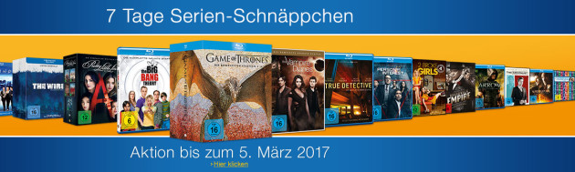 Amazon.de: Neue Aktionen (27.02.17) und 7 Tage Serien-Schnäppchen