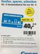 Conrad.de: 50€ Conrad Geschenkkarte für 40€ kaufen (on- und offline am 07.04. + 08.04.2017)