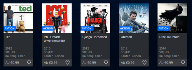 Playstation Store: Div. HD Filme Für Je 0,99€ Leihen Z.B. Ted, Dracula ...