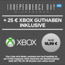 Wuaki.tv: 25€ Xbox Live Guthaben + Independence Day: Wiederkehr (HD) als Stream für 18,99€