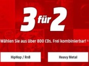 MediaMarkt.de: 3 für 2 Aktion auf über 800 ausgewählte CD´s