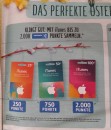 [Offline] REWE: bis zu 20 % Ersparnis auf iTunes-Karten (ab 10.04.17)