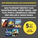 Wuaki: Ghostbusters, Angry Birds – Der Film, Pixels, Gänsehaut und Könige der Wellen 2: Wave Mania für 10€ in HD