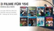 Saturn.de: 3 Blu-ray für 15€ inkl. VSK Aktion mit z.B. Der Patriot, Die 5. Welle, Whiplash, Bad Boys 1+2