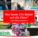 Thalia.de: Filmsale + Gutschein 13% (nur heute)