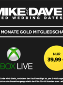 Wuaki.tv: 12 Monate Xbox Live Gold Mitgliedschaft + Mike and Dave need Wedding Dates (HD) für 37,99€