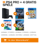 Saturn.de: Technik Festival u.a. mit SONY PlayStation 4 Pro 1TB + 4 Gratis Spiele für 399€ inkl. VSK