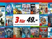 MediaMarkt.de: 3für49 & 3für79 auf ausgewählte Games [PS4, One & PC] + 2x PS4 Pro Konsolen für 598€