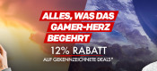 Rakuten.de: Alles, was das Gamer Herz begehrt! 12 % Rabatt auf gekennzeichnete Deals