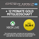 Rakuten.tv: 12 Monate Xbox Live Gold + Spider-Man 2 Rise of Electro im HD-Stream für 35,99€