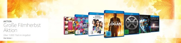 Amazon.de: Große Filmherbst-Aktion – Über 1.000 Titel im Angebot (bis 15.10.17)