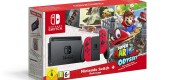 Amazon.de & Saturn.de: Nintendo Switch Konsole Rot + Mario Odyssey [Download Code] für 349€ + VSK