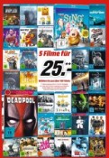 Amazon kontert MediaMarkt.de: 5 Blu-ray Filme für 25€ z.B. mit Deadpool, Sing, F&F 7