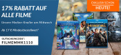 Rebuy.de: 17% Rabatt auf Filme bis Mittwoch