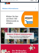 Amazon.de: 10€ Gutschein bei der 1. Anmeldung in der Amazon-App