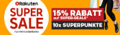 Rakuten.de: 15% Rabatt auf Super-Deals  und 10-fach Superpunkte auf alles z.B. Nintendo Classic Mini: Super Nintendo für 89,24€ inkl.VSK