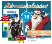 Mueller.de Adventskalender 18.12.: Der dunkle Turm [Blu-ray] für 12€ / Valerian [Blu-ray] für 14€