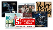 Weltbild.de: 5€ Gutschein auf viele ausgewählte Musik-Highlights! (Nur heute)