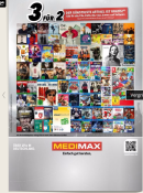 [OFFLINE] MediMax: 3für2 Aktion – CDs, DVDs, Blu-rays, Games & Software